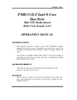 Preview for 2 page of Protech Systems PMB-531LF User Manual