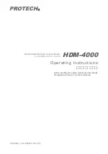 Предварительный просмотр 1 страницы protech HDF-500 Operating Instructions Manual