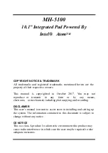 Preview for 2 page of protech MH-5100 User Manual