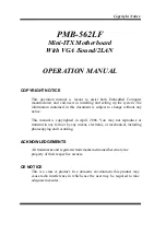 Предварительный просмотр 2 страницы protech PMB-562LF Operation Manual