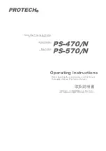 Предварительный просмотр 1 страницы protech PS-470/N Operating Instructions Manual