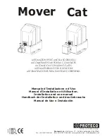 Preview for 1 page of Proteco Cat series Installation And Use Manual