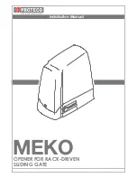 Preview for 1 page of Proteco MEKO Installation Manual