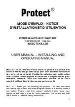 Preview for 1 page of Protect GB-16L User Manual, Installing And Operating Manual