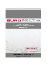 Protecta EuroProt+ Series Quick Start Manual preview