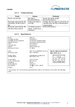 Preview for 67 page of Protecto F-SAFE SST-P 11/6 F30 Installation And Operating Manual