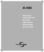 Protector AS-4080 Operating Instructions Manual preview