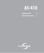 Protector AS-410 Operating Instructions Manual предпросмотр