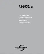 Protector AS-6030 Operating Instructions Manual preview