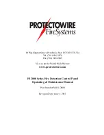 Preview for 3 page of Protectowire 2000 FireSystem Operating & Maintenance Manual