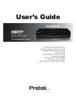 Preview for 1 page of Protek 9750HD IP User Manual