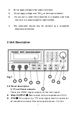 Preview for 6 page of Protek B8000FD Series Operator'S Manual