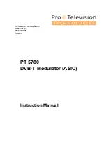 ProTelevision PT 5780 Instruction Manual preview