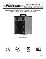 Protemp PT-02-230-E User'S Manual & Operating Instructions preview