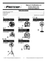 Preview for 22 page of Protemp PT-18W-DDF-A User'S Manual And Operating Instructions