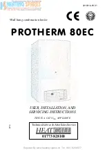 Protherm 80EC User, Installation And Servicing Instructions preview