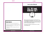 Protocol HEAVY-DUTY  ALL-IN-ONE BOXING SET Instruction Manual предпросмотр