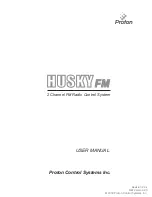 Proton Control Systems HUSKY FM User Manual предпросмотр