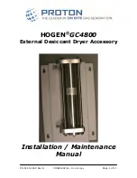 Proton HOGEN GC4800 Installation & Maintenance предпросмотр