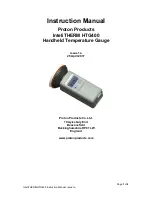 Preview for 1 page of Proton InteliTHERM HTG400 Instruction Manuals