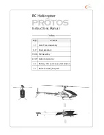 Preview for 2 page of Protos RC Helicopter Instruction Manual