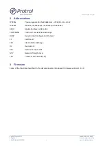 Preview for 5 page of Protrol IPC4020 User Manual