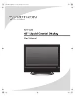 Предварительный просмотр 1 страницы PROTRON PLTV-4250 User Manual