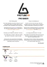 ProTubeVR PROSABER Quick Start Manual preview