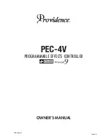 Providence PEC-4V Owner'S Manual preview