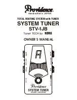 Providence STV-1JB Owner'S Manual предпросмотр