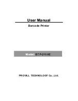 Provill BTP-2100E User Manual preview