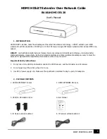 Предварительный просмотр 1 страницы ProVisual BA101HDMI-IR120 User Manual