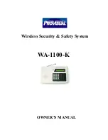 ProVisual WA-1100-K Owner'S Manual preview