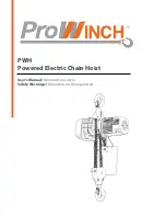 Prowinch PWH User Manual preview