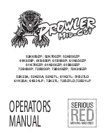 Prowler Mid-Cut 51B27LD Operator'S Manual предпросмотр