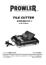 PROWLER 100618636 Manual preview