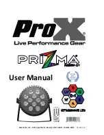 Preview for 1 page of ProX X-PRIZMA 12RGBWAUV User Manual