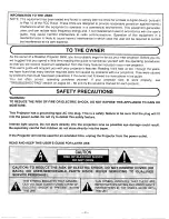 Preview for 2 page of Proxima 5900 User Manual