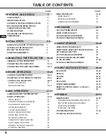 Preview for 4 page of Proxima 9260/9240 User Manual