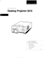 Proxima Desktop Projector 5610 User Manual preview