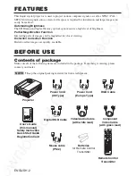 Preview for 5 page of Proxima Desktop Projector 6860 User Manual