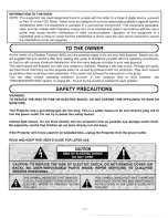 Preview for 2 page of Proxima Desktop Projector 9200 User Manual