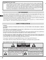 Preview for 3 page of Proxima Desktop Projector 9240 User Manual