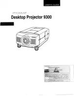 Proxima Desktop Projector 9300 User Manual preview