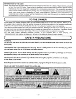 Preview for 2 page of Proxima Desktop Projector 9300 User Manual