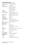 Proxima DP6800 Technical And Functional Specifications preview