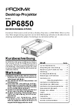 Preview for 37 page of Proxima DP6850 User Manual