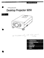 Preview for 1 page of Proxima DP9250 User Manual