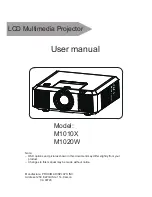 Preview for 1 page of Proxima M1010X User Manual