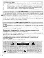 Preview for 2 page of Proxima Pro AV 9320 User Manual